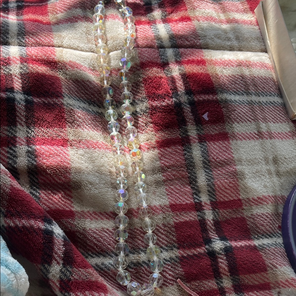 Iridescent Beaded Necklace